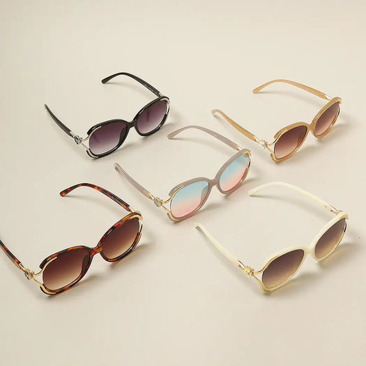 Women's Oversized Rounded Frame Sunglasses