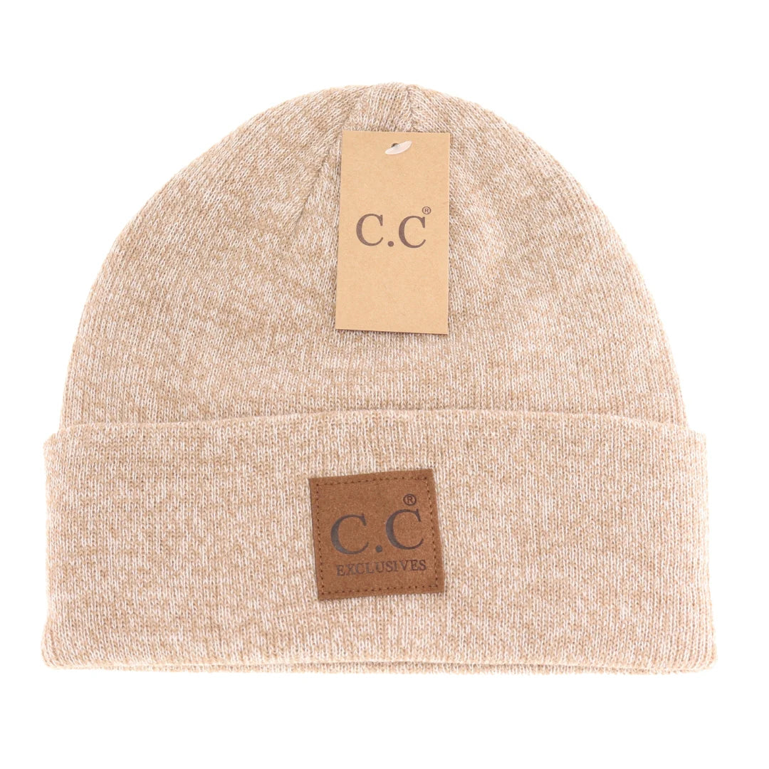 C.C Beanie Unisex Classic Oversized Logo