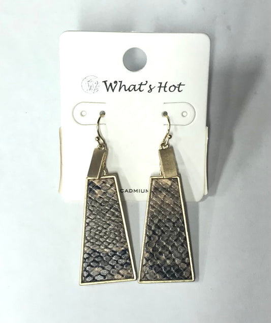 Gold Triangle Earrings