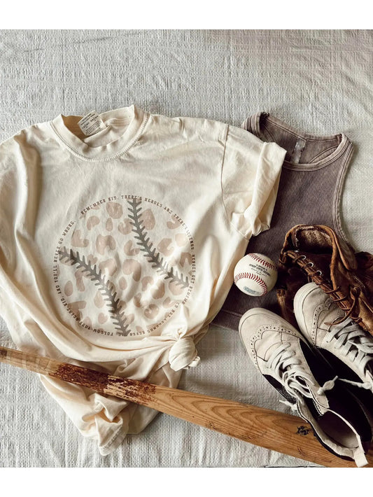 Cheetah Baseball Tee