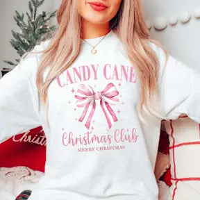 Candy Cane Christmas Club Sweatshirt