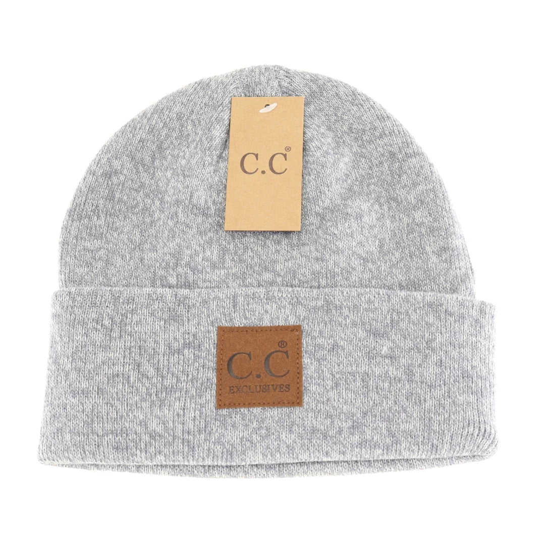 C.C Beanie Unisex Classic Oversized Logo