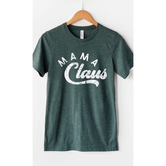 Retro Mama Claus Christmas Graphic Tee