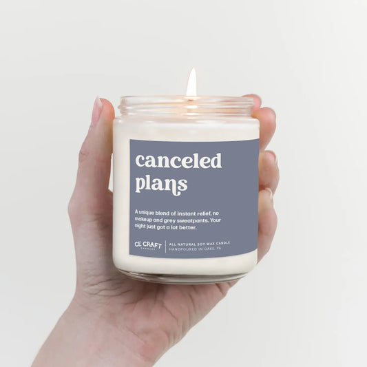 Cancel Plans Scented Candle