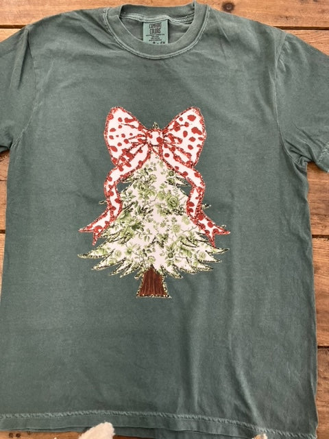 Christmas tree Coquette Graphic T-shirt