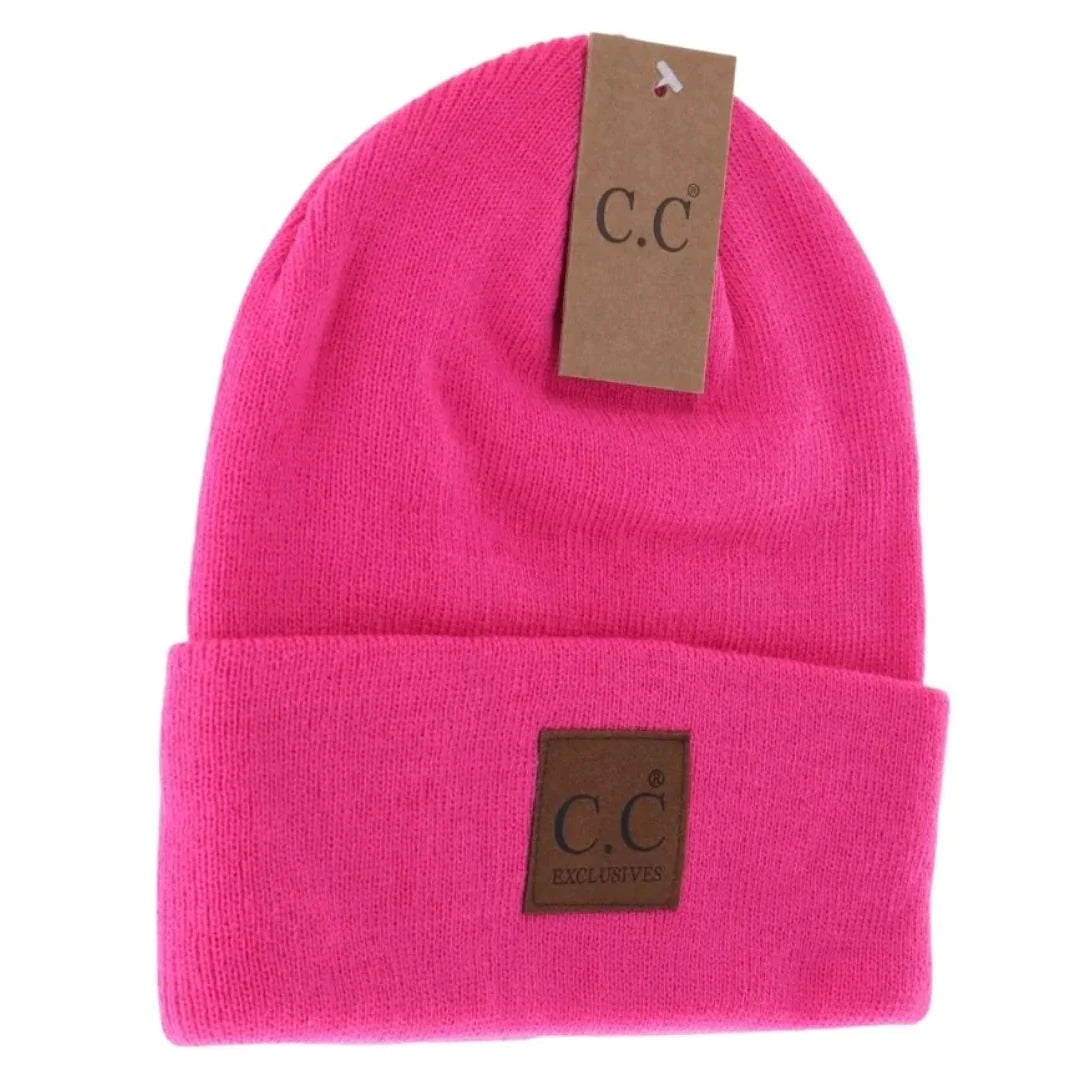 C.C Beanie Unisex Classic Oversized Logo