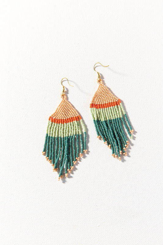 Stripe Fringe Earring